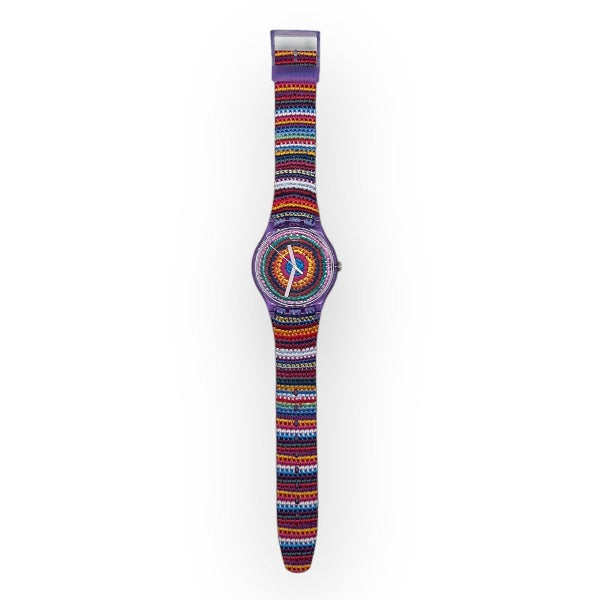 Swatch Watch - Uncinetto Colorful Woven Circles