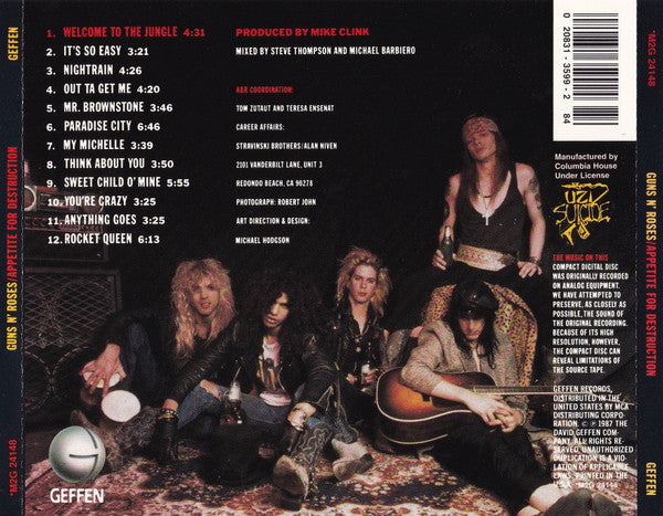 Guns N' Roses – Appetite For Destruction