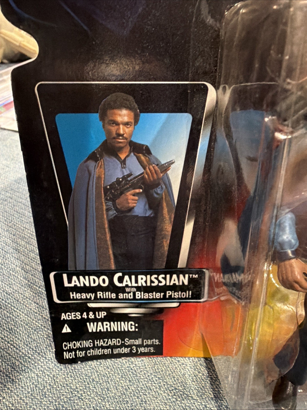 Star Wars The Power of the Force Lando Calrissian w/ Heavy Rifle Blaster Pistol