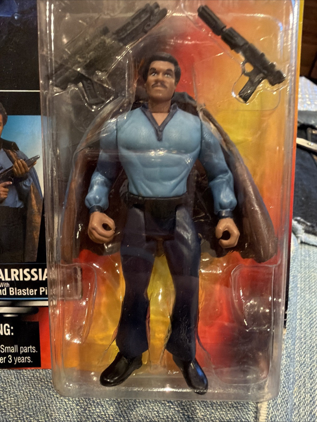 Star Wars The Power of the Force Lando Calrissian w/ Heavy Rifle Blaster Pistol