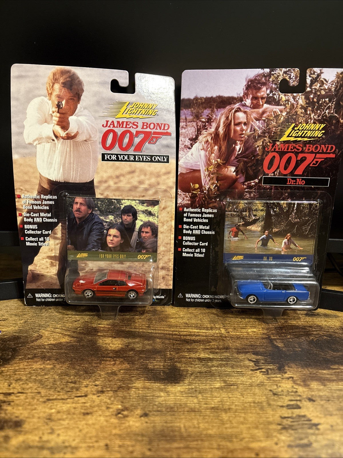 Johnny Lightning James Bond 007 Diecast Cars. “For Your Eyes Only” And “Dr.No”