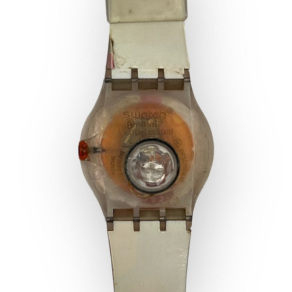 Swatch Watch - Transparent Jelly in Jelly Pink Nostalgy (SUJ127)