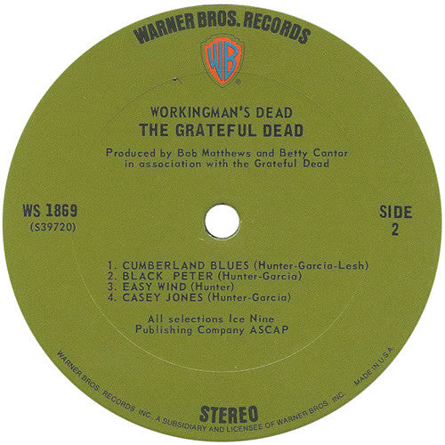 The Grateful Dead ‎– Workingman's Dead