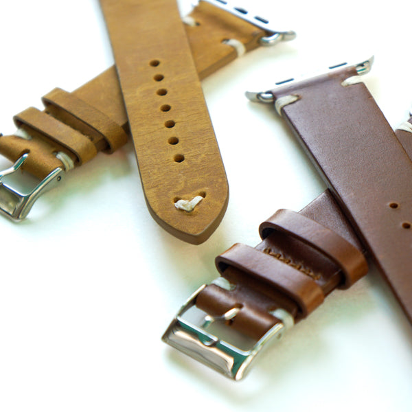 Vintage Style Leather Apple Watch Band
