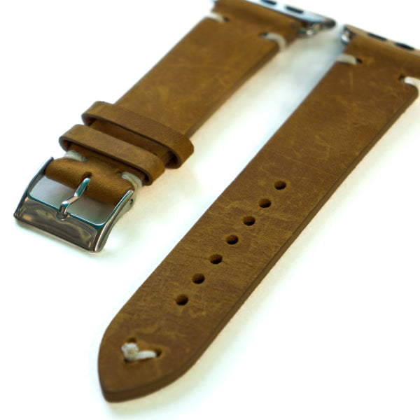 Vintage Style Leather Apple Watch Band